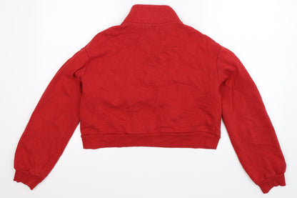 Divided Womens Red   Pullover Sweatshirt Size S