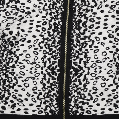 H&M Womens Multicoloured Animal Print Knit Pullover Jumper Size XS