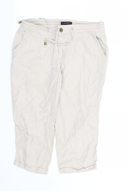 Womens UK Size 12 Atmosphere Regular Fit  Beige Trousers