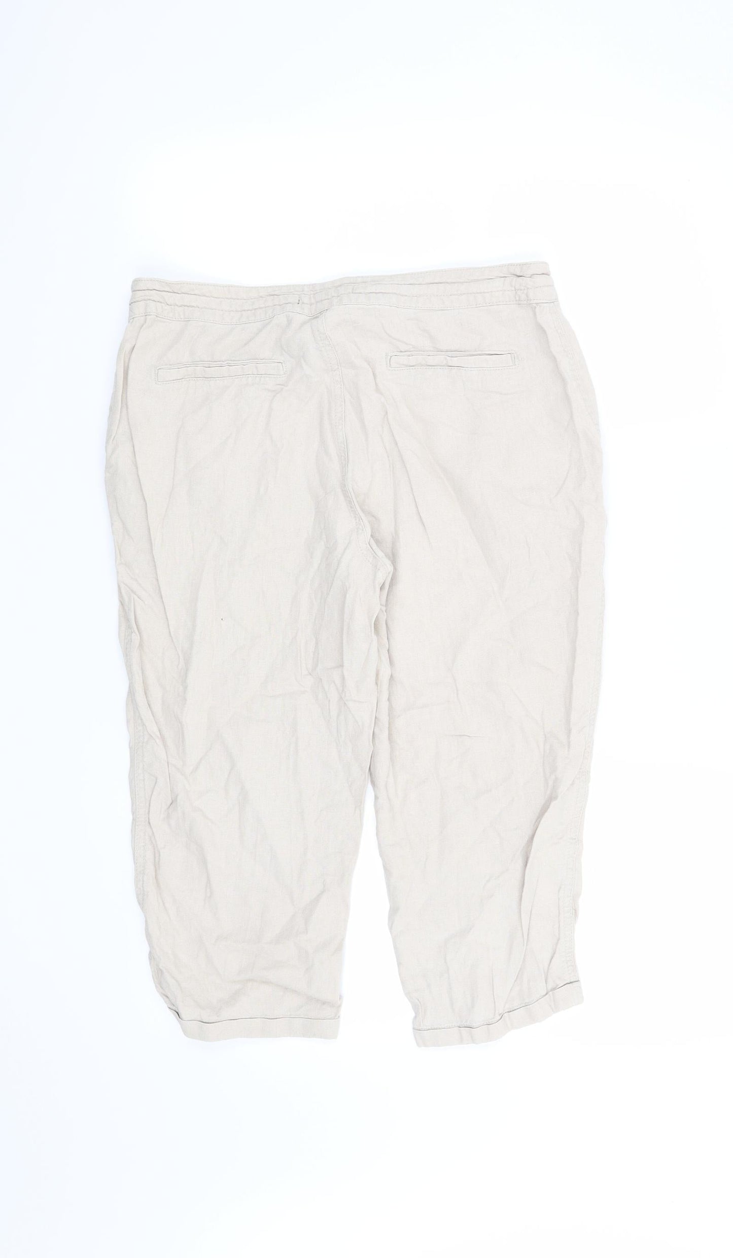 Womens UK Size 12 Atmosphere Regular Fit  Beige Trousers