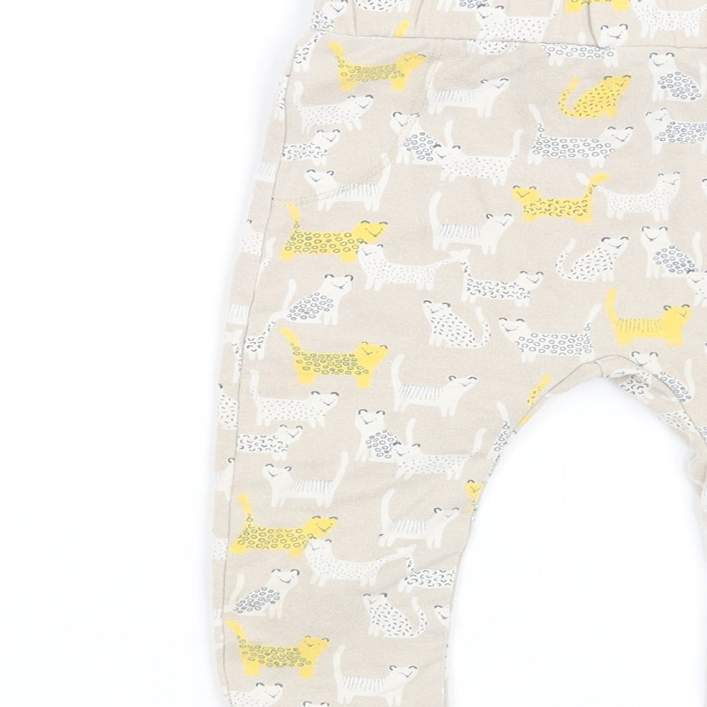 Mini Club Baby Beige   Capri Leggings Size 6-9 Months  - Leopard