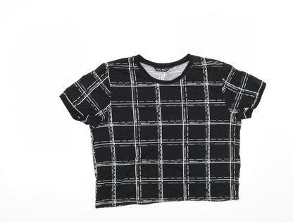 Womens UK Size 16 Select Black Basic T-Shirt
