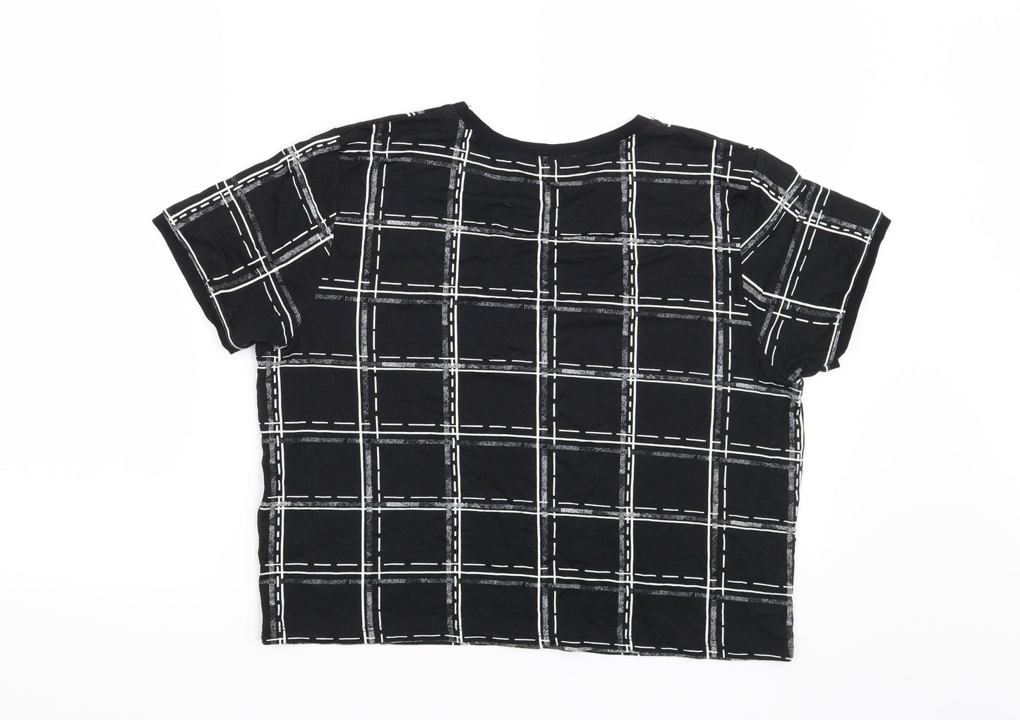 Womens UK Size 16 Select Black Basic T-Shirt