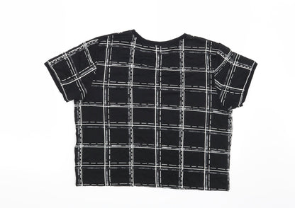 Womens UK Size 16 Select Black Basic T-Shirt