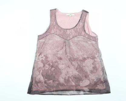 Womens UK Size 14 NEXT Purple Basic Blouse