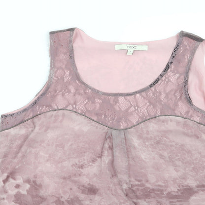 Womens UK Size 14 NEXT Purple Basic Blouse