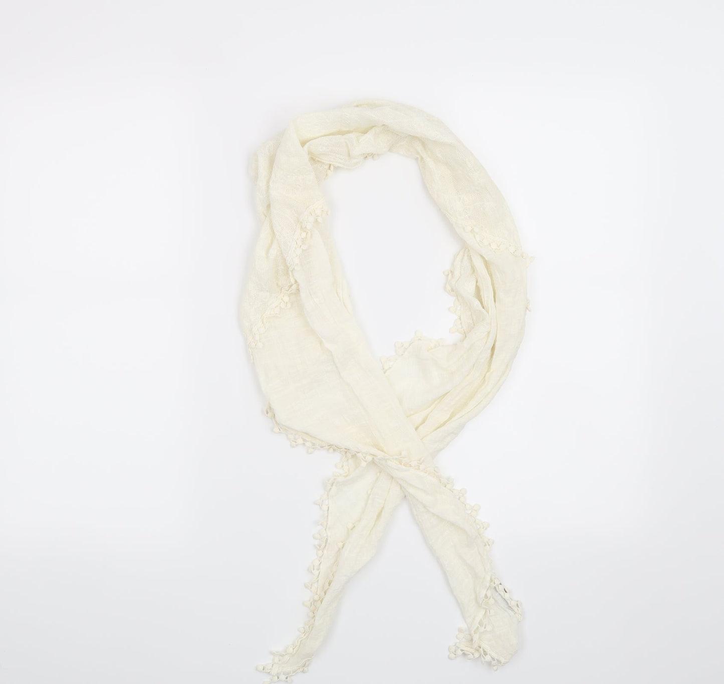 Rocha John Rocha Womens White Floral   Scarf