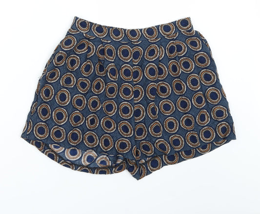 H&M Womens Blue   Paperbag Shorts Size 8