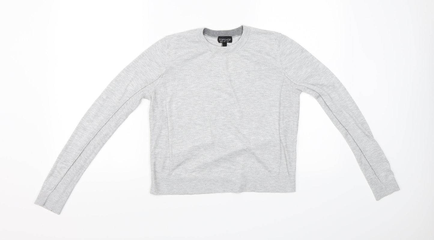 Topshop Womens Grey   Pullover Jumper Size 8