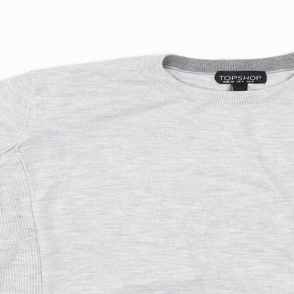 Topshop Womens Grey   Pullover Jumper Size 8
