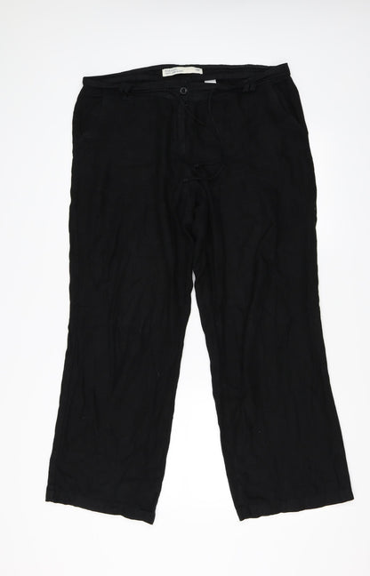NEXT Womens Black   Trousers  Size 14 L28.5 in