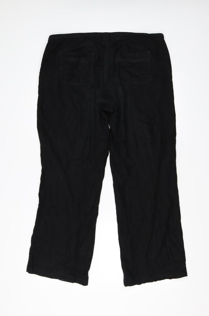 NEXT Womens Black   Trousers  Size 14 L28.5 in