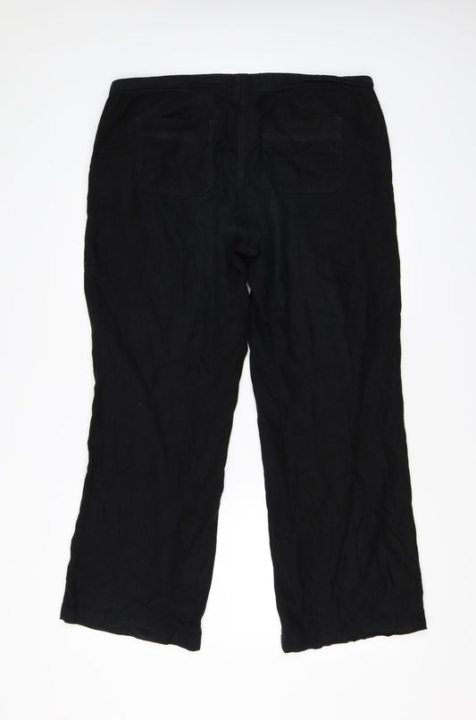 NEXT Womens Black   Trousers  Size 14 L28.5 in