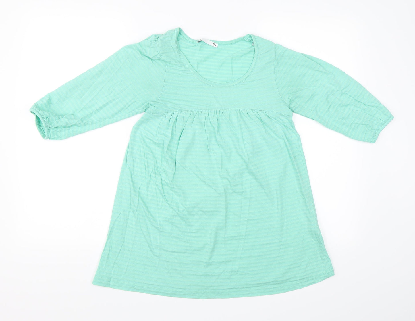 Womens UK Size 10 EA Green Basic T-Shirt