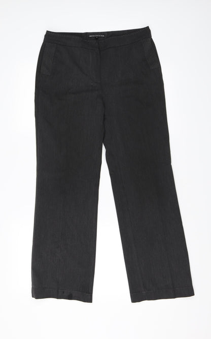 Womens UK Size 10 Marks and Spencer Regular Fit  Grey Trousers