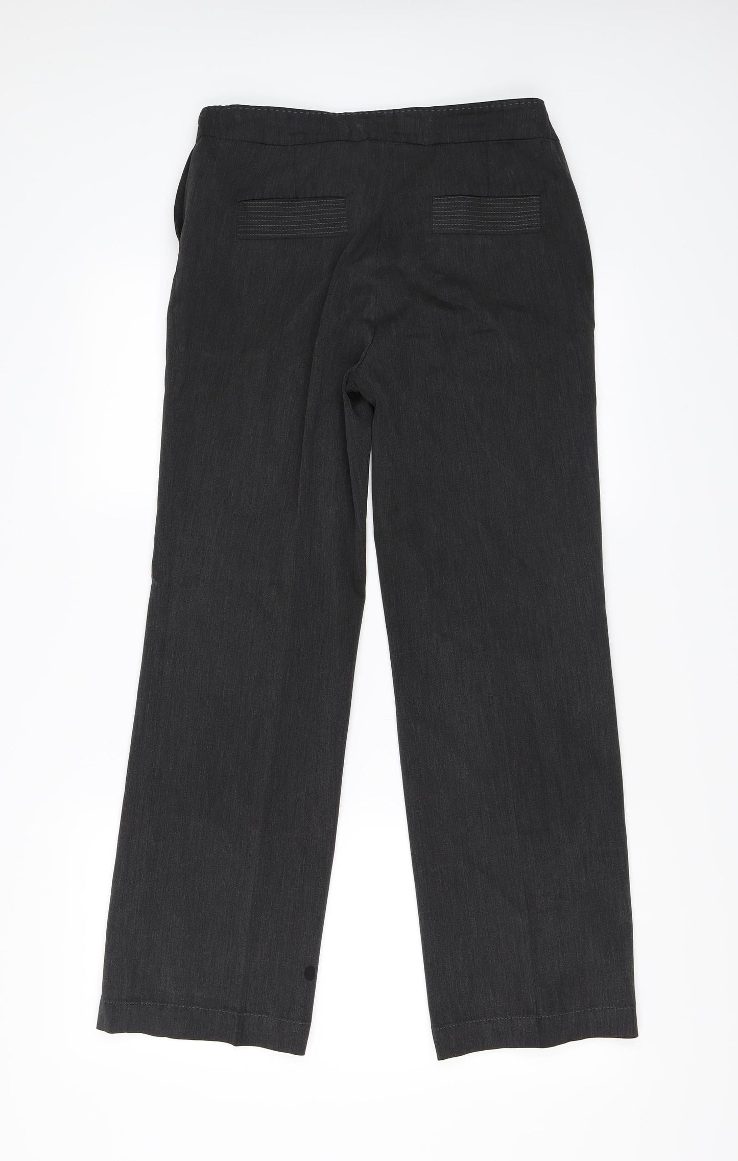 Womens UK Size 10 Marks and Spencer Regular Fit  Grey Trousers