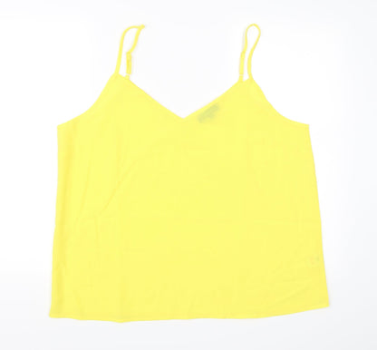 Womens UK Size 18 Studio Yellow Camisole Blouse