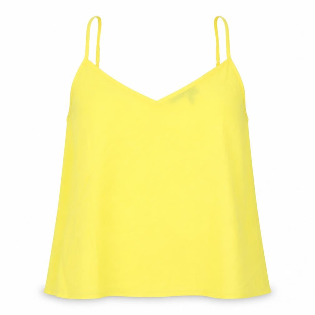 Womens UK Size 18 Studio Yellow Camisole Blouse