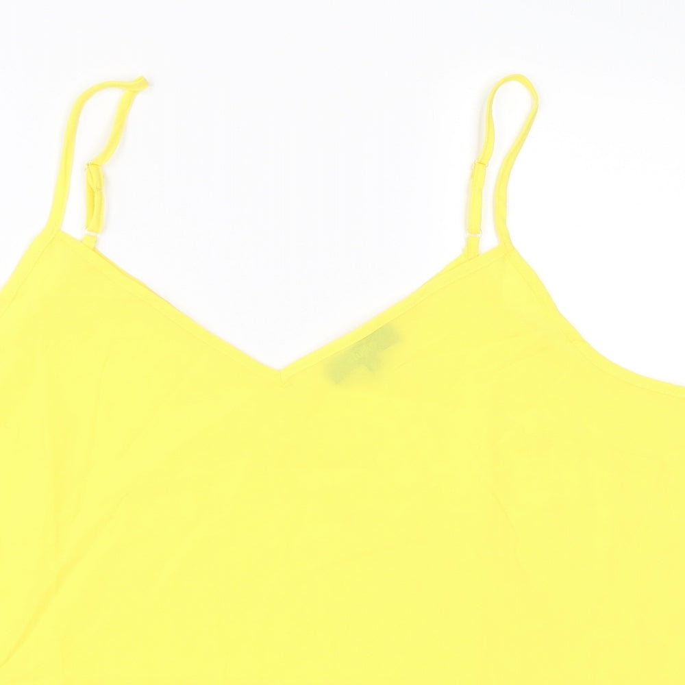 Womens UK Size 18 Studio Yellow Camisole Blouse