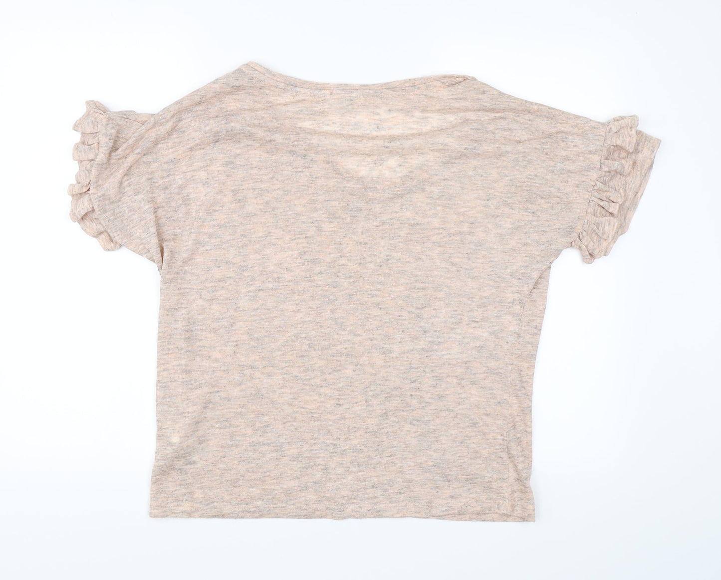 Womens UK Size 14 Nine Pink Basic T-Shirt