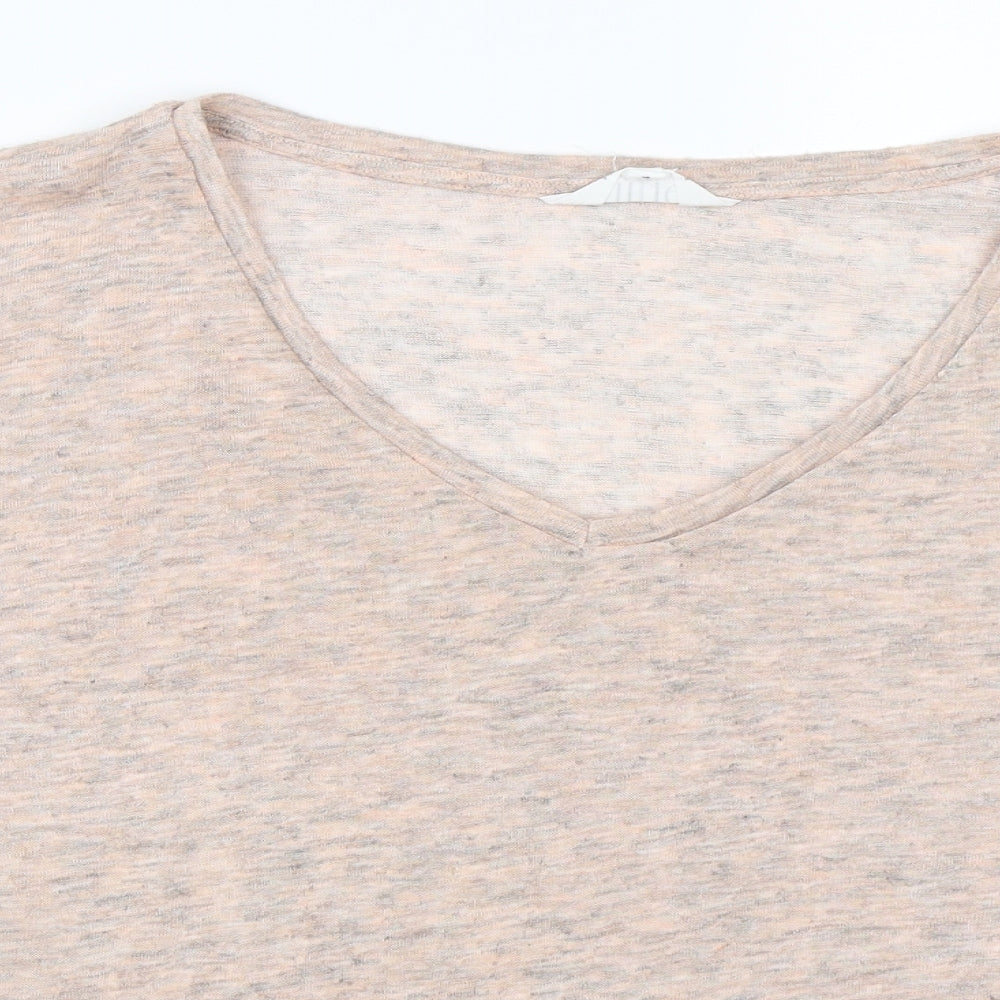 Womens UK Size 14 Nine Pink Basic T-Shirt