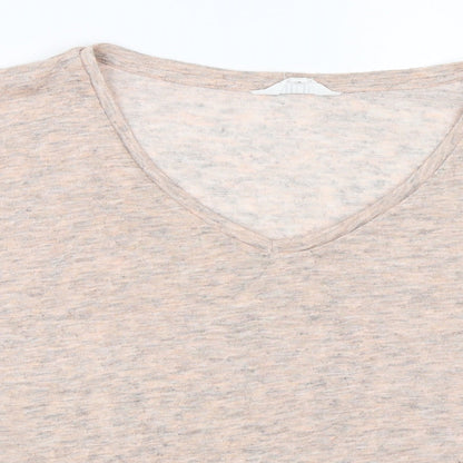 Womens UK Size 14 Nine Pink Basic T-Shirt