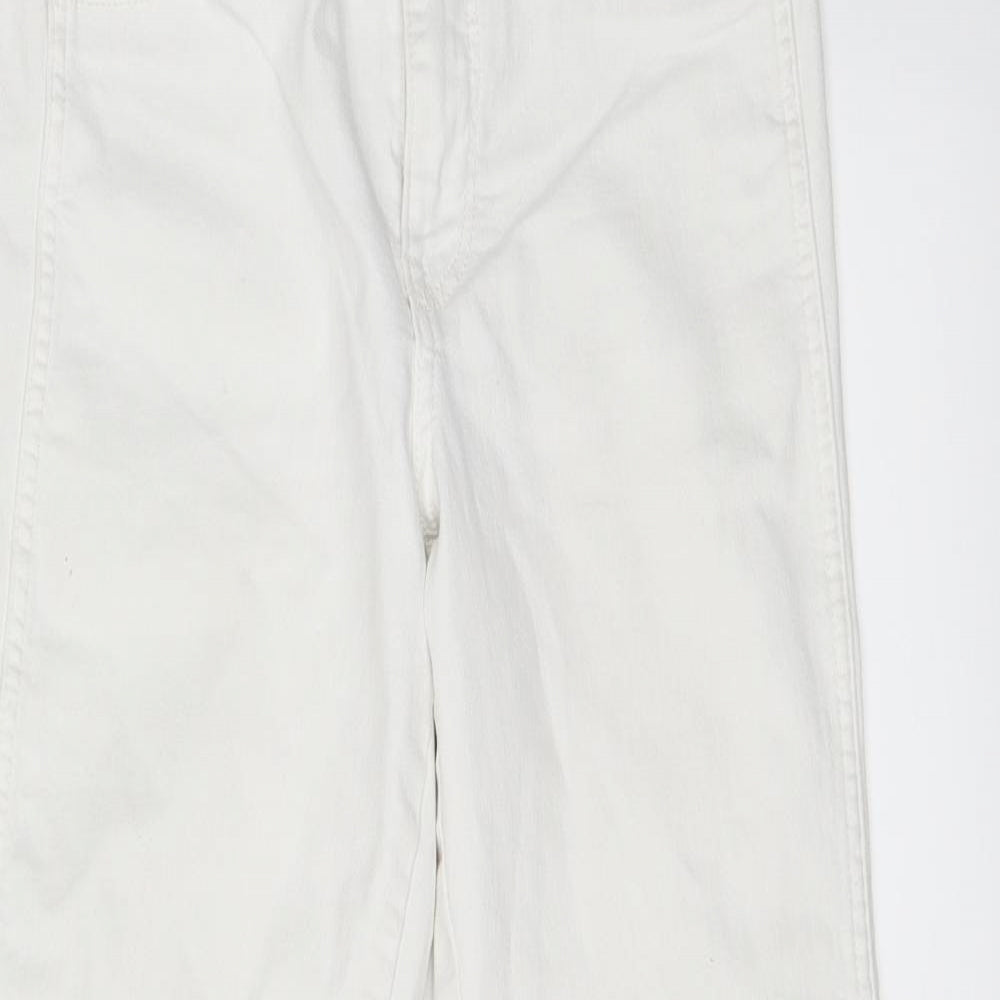 Womens UK Size 27 in H&M Regular Fit Skinny Ivory Jeans