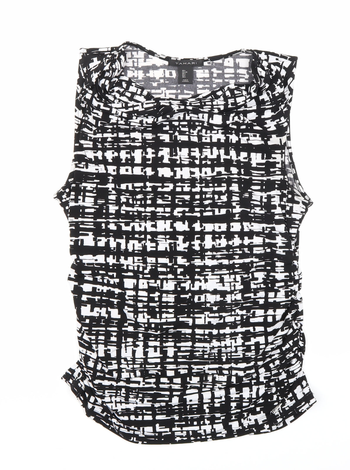 Womens UK Size L Tahari Black Basic Tank