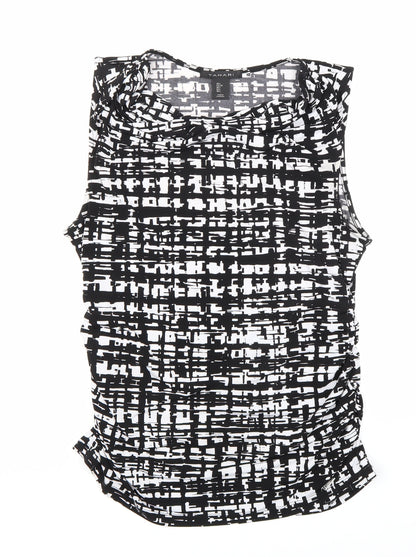 Womens UK Size L Tahari Black Basic Tank