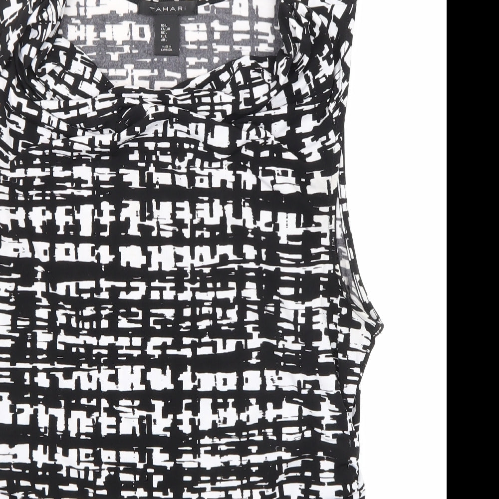 Womens UK Size L Tahari Black Basic Tank