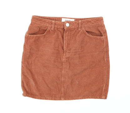 BDG Womens Orange  Corduroy Mini Skirt Size S