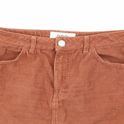 BDG Womens Orange  Corduroy Mini Skirt Size S