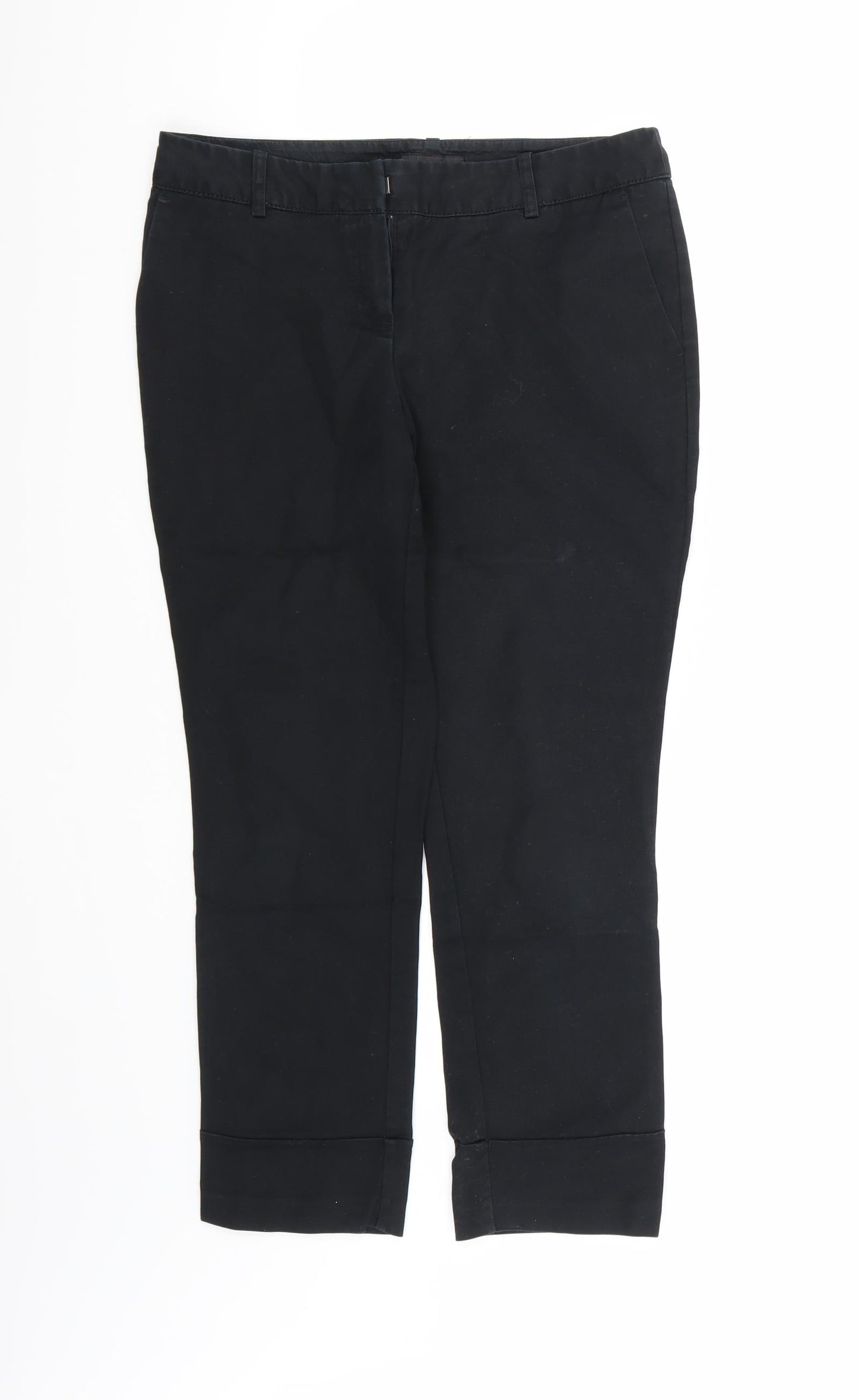 NEXT Womens Black   Tapered Jeans Size 8 L24 in