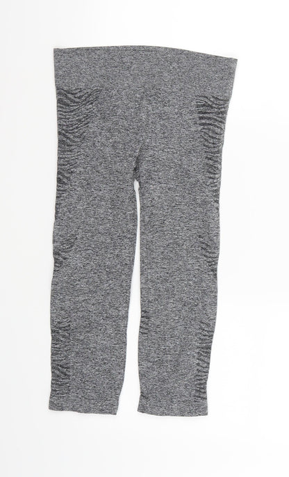 Preworn Womens Grey   Compression Leggings  L19 in