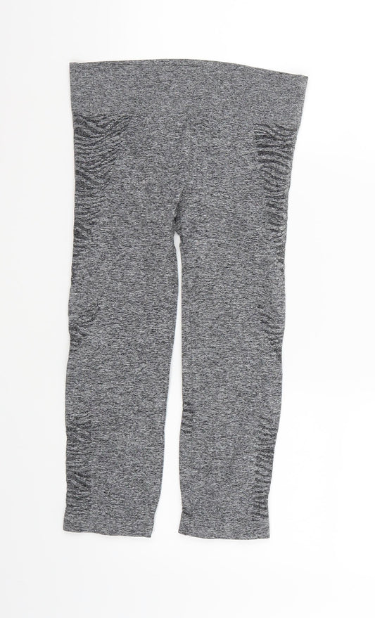 Preworn Womens Grey   Compression Leggings  L19 in