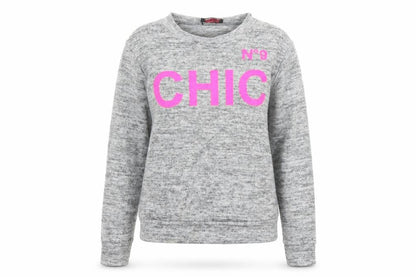Finella Womens Grey  Knit Pullover Jumper Size M