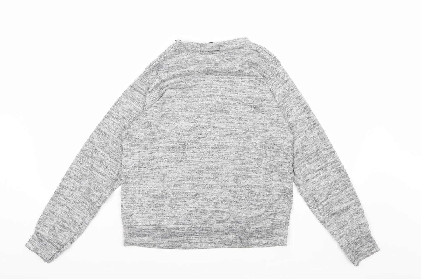 Finella Womens Grey  Knit Pullover Jumper Size M