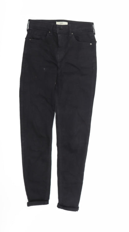 Topshop Womens Black  Denim Tapered Jeans  L32 in