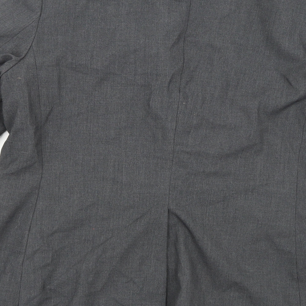 H&M Womens Grey  Rayon Jacket Suit Jacket Size 12