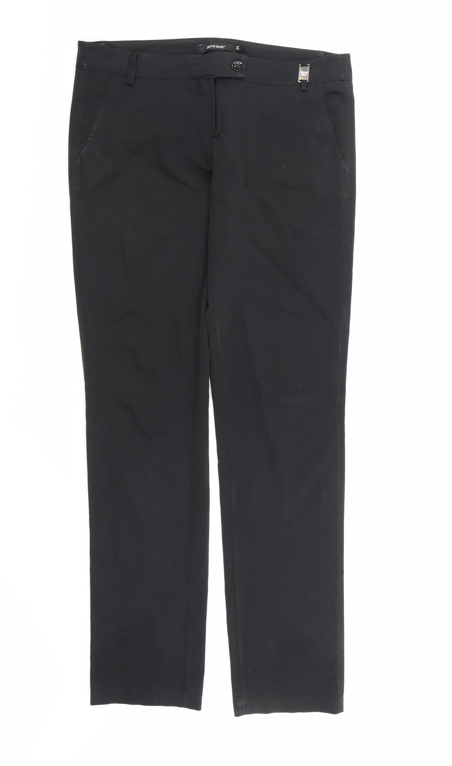 Denny Rose Womens Black  Rayon Trousers  Size M L32 in