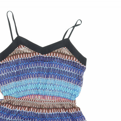 Topshop Womens Blue Striped  Playsuit One-Piece Size S