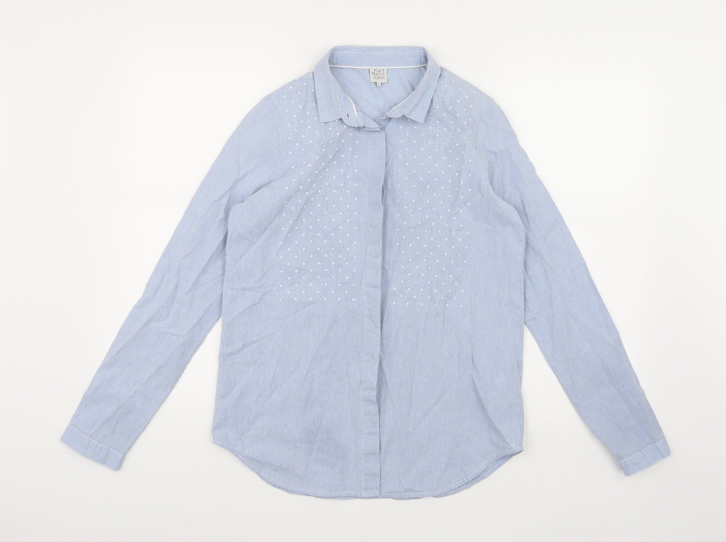 Karl Marc John Womens Blue   Basic Button-Up Size S
