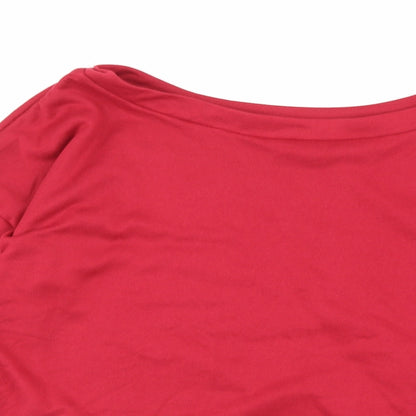 Preworn Womens Red  Jersey Pullover Sweatshirt Size L
