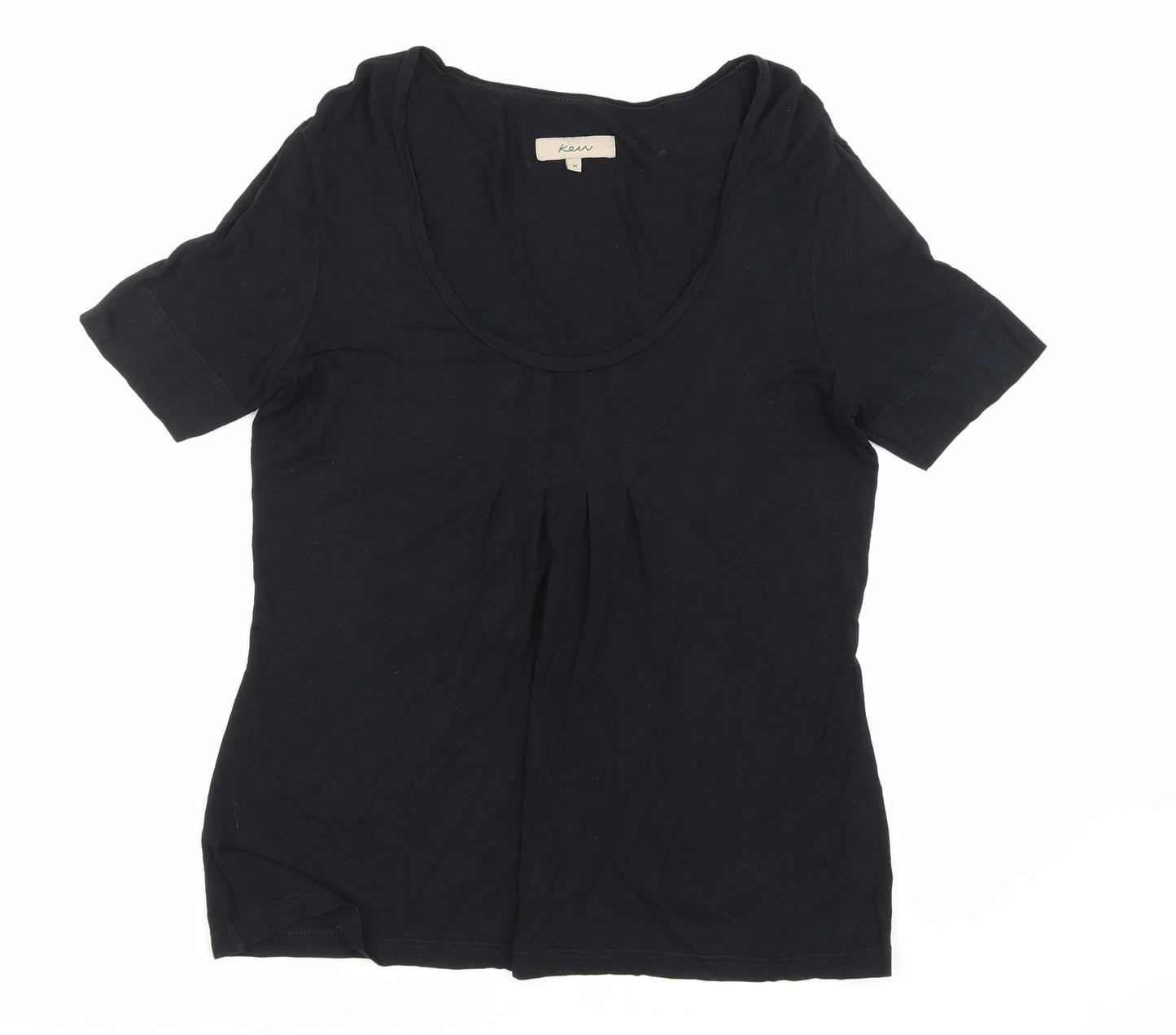 Womens UK Size M Ken Black Basic T-Shirt