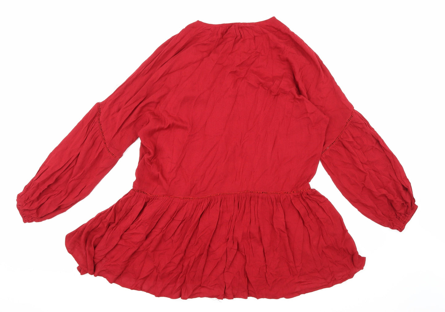 ARTLOVE Paris Womens Red   Basic Blouse Size L