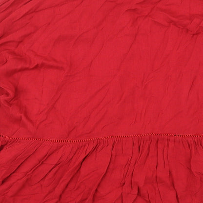 ARTLOVE Paris Womens Red   Basic Blouse Size L