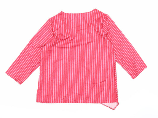 Womens UK Size 2XL Preworn Pink Basic Blouse