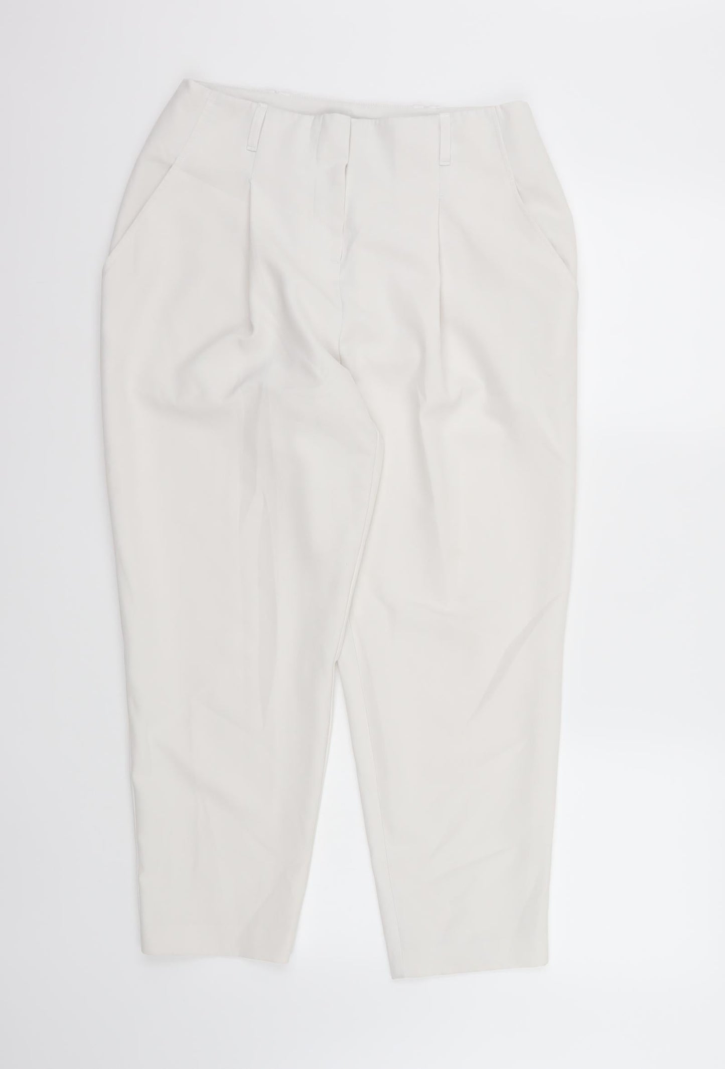 New Look Womens White   Trousers  Size 10 L24 in