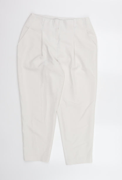 New Look Womens White   Trousers  Size 10 L24 in