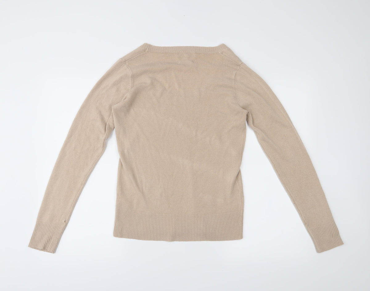 Sarah Hamilton Womens Beige   Pullover Jumper Size M